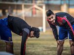 ياسر إبراهيم يشارك في جزء من التدريبات البدنية بالأهلي