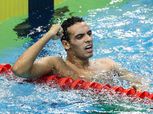 بعد العودة من أمريكا.. بطل العالم في السباحة: تحيا مصر