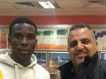 بالصور| وصول الغاني إيبي لاعب  الإسماعيلي الجديد إلى مطار القاهرة