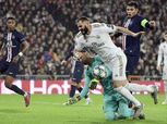 ريال مدريد يتقدم بهدف أمام باريس في الشوط الأول.. وطرائف الفار تلغي طرد كورتوا