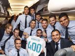 لاعبو «ريال مدريد» يحتفلون بوصول رونالدو لمباراته الـ400