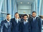 بالصور| لاعبو منتخب مصر بـ«البدل الرسمية» يتوجهون إلى روسيا