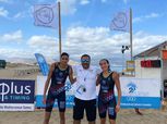 يوسف بيومي وحبيبة هيثم يحققان برونزية الخماسي في دورة ألعاب البحر المتوسط