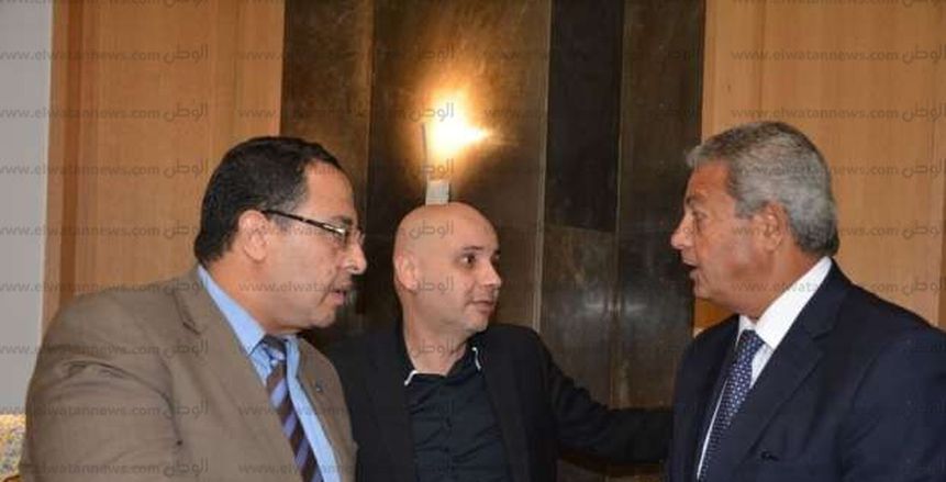 وزير الرياضة يلتقي بالاتحاد الأردنى للإعلام قبل مباراة مصر وبولندا فى بطولة العالم للطائرة