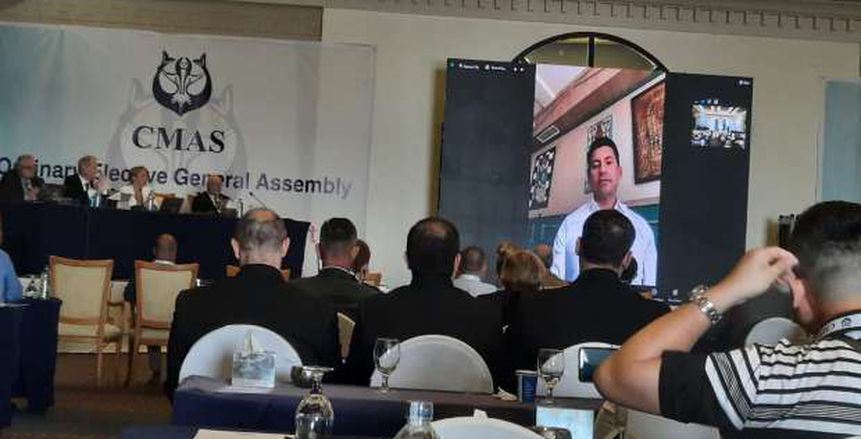 أشرف صبحي يشارك في اجتماع الجمعية العمومية للاتحاد الدولي للغوص