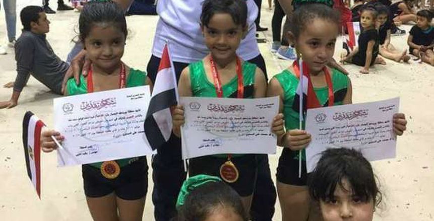 فتيات المصري يحصلن على المستوى الأول لبراعم الجمباز