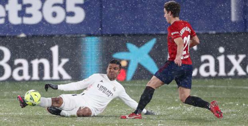 «عاصفة ثلجية تسقط زيدان».. ريال مدريد يتعثر أمام أوساسونا بتعادل سلبي