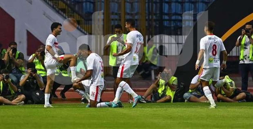 حسام عبد المجيد يسجل الهدف الأول للزمالك أمام فاركو