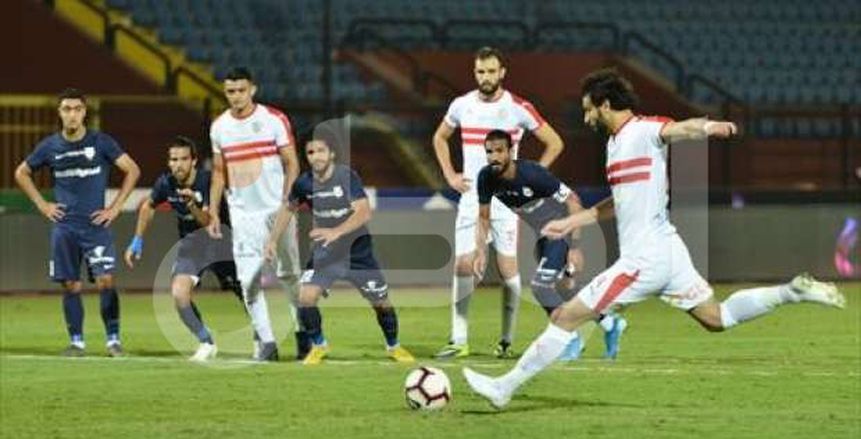 محمود علاء يحرز الهدف الثاني للزمالك في شباك طنطا