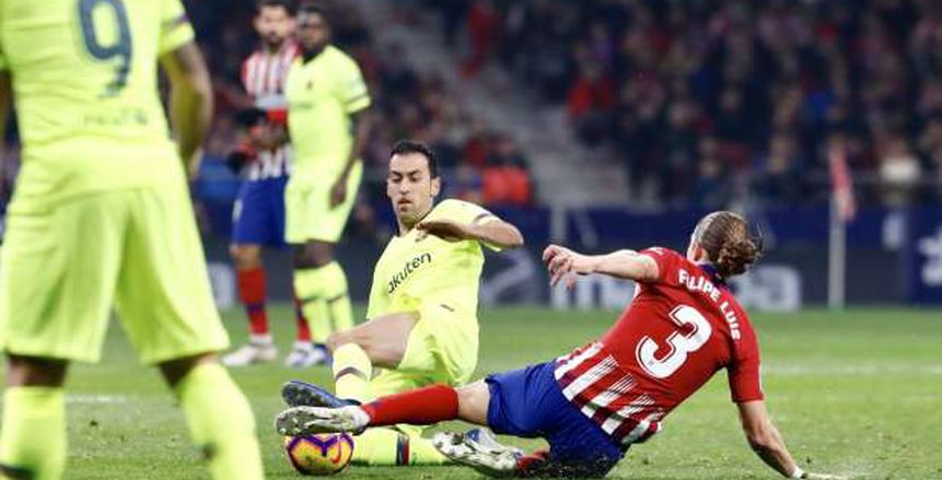 التعادل السلبي يحسم الشوط الأول بين برشلونة وأتلتيكو مدريد