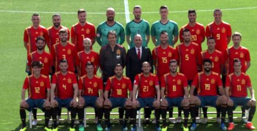 بالفيديو| إسبانيا تلتقط الصورة الرسمية لمونديال روسيا