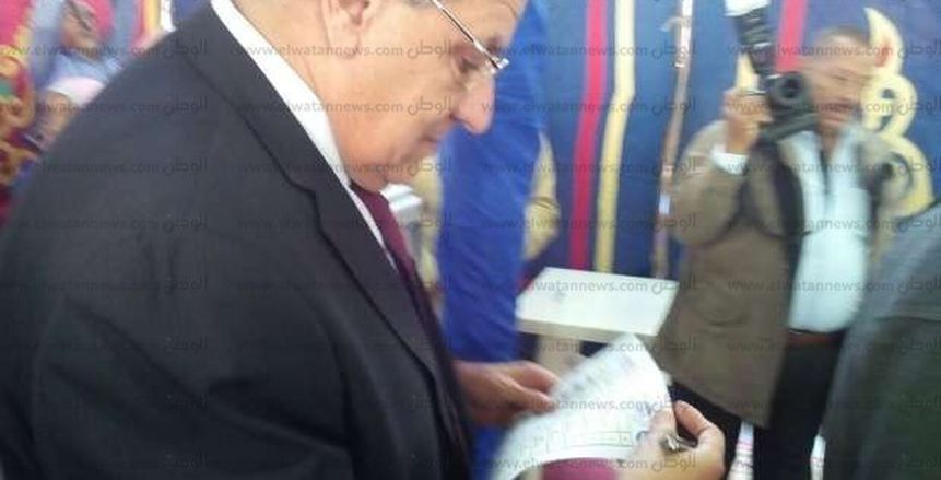 إبراهيم محلب يظهر في انتخابات المقاولون