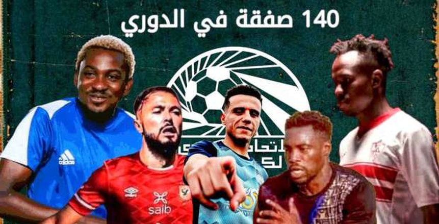 عداد صفقات الدوري المصري.. 140 لاعبا حتى الآن وفريق وحيد «زيرو» ميركاتو