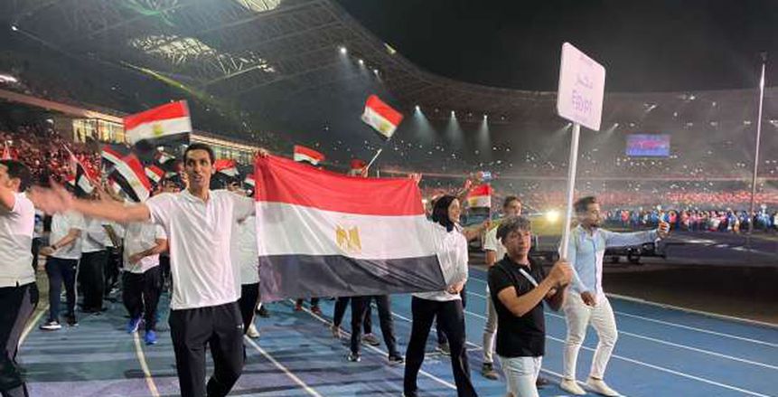 الجمهور الجزائري يتفاعل مع بعثة مصر في افتتاح دورة ألعاب البحر المتوسط