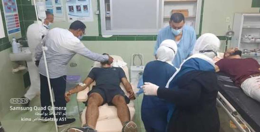 إصابة لاعب سيراميكا كليوباترا في انقلاب سيارة بطريق رأس غارب «صور»