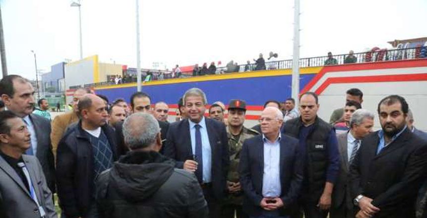 بالصور| وزير الرياضة ومحافظ بورسعيد يتفقدان مشروع «المدينة الرياضية» قبل افتتاحها