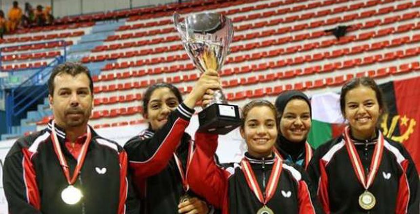 مصر تحقق ذهبية البطولة العربية لتنس الطاولة لزوجي السيدات