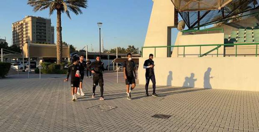 تدريب صباحي قوي لبيراميدز في معسكر الإمارات استعدادا للودية الثانية