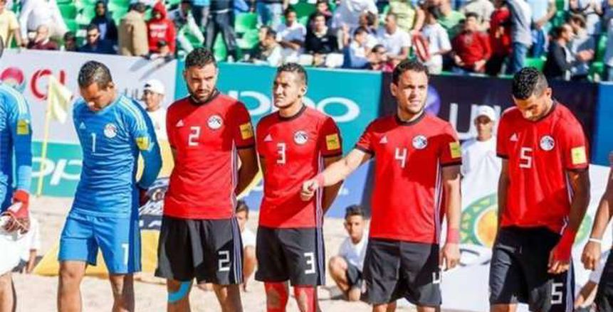منتخب الكرة الشاطئية يواجه فلسطين في كأس العرب اليوم