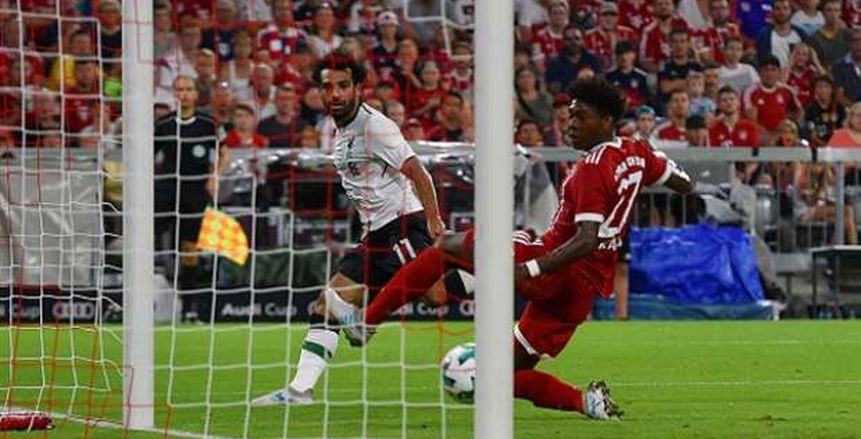 بالفيديو| محمد صلاح يهز مرمى البايرن في آخر مواجهة ضد ليفربول