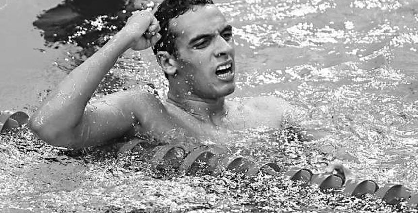 السباح أحمد أكرم يودع الأولمبياد