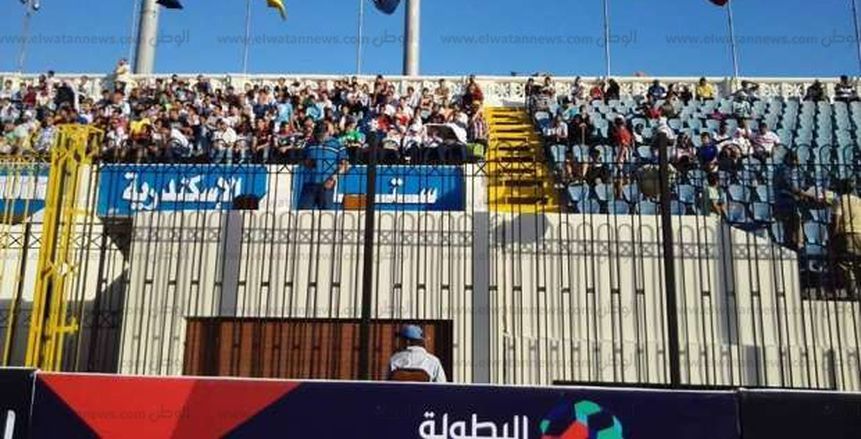 جماهير الزمالك تشاهد مباراة النصر والعهد اللبناني من مدرجات ستاد الإسكندرية