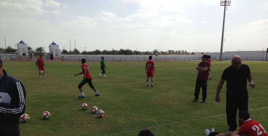 بالصور| المنتخب العسكري يؤدي المران الأول في عمان استعدادا لكأس العالم