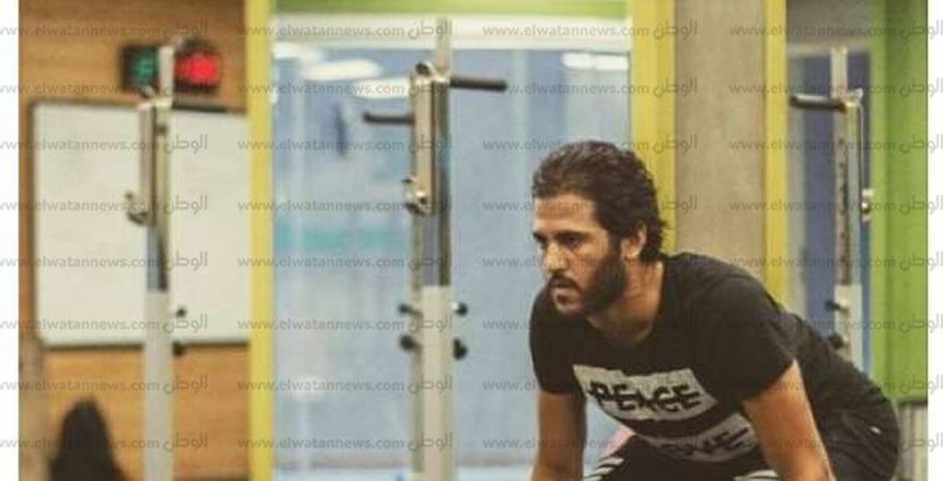 بالصور| مروان محسن يواصل التدريب منفردًا بملعب التتش