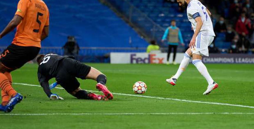 كريم بنزيما يسجل الهدف رقم 1000 في تاريخ ريال مدريد بدوري أبطال أوروبا