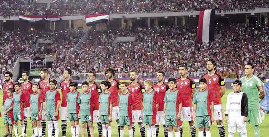 وصول منتخب مصر ملعب برج العرب