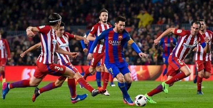 موعد مباراة أتليتكو مدريد وبرشلونة في الدوري الإسباني والقنوات الناقلة