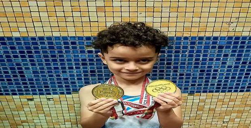 إلياس حجاج يحصد الميدالية الذهبية ببطولة كأس مصر للجمباز تحت 7 سنوات