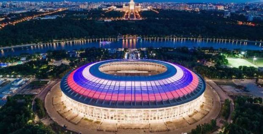 ملعب افتتاح نهائي كأس العالم بروسيا يشارك في التوعية ضد كورونا (فيديو)