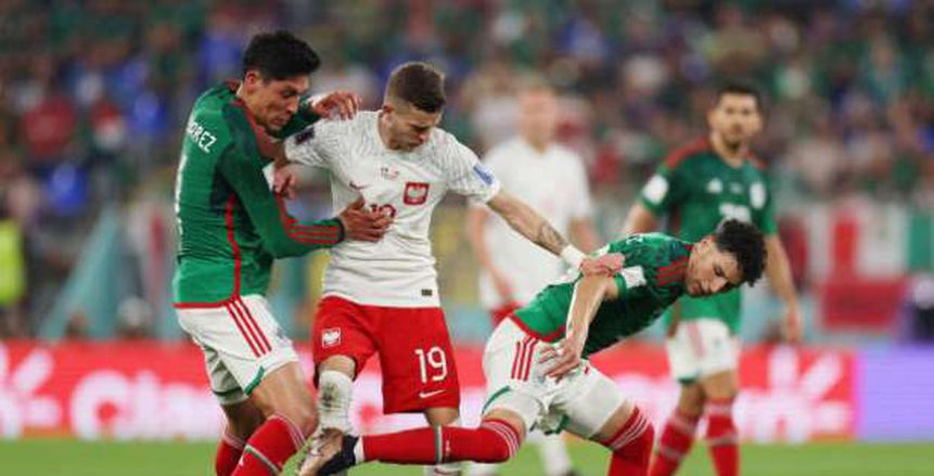 تعادل سلبي في الشوط الأول من مباراة بولندا والمكسيك بكأس العالم 2022