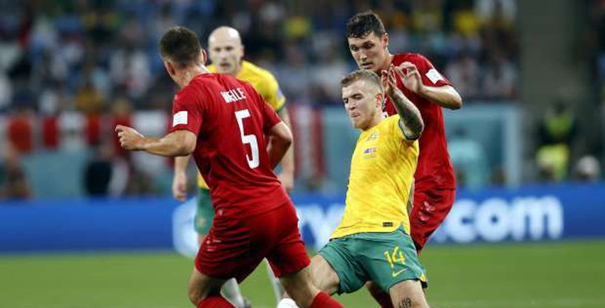 شوط سلبي بين الدنمارك وأستراليا في كأس العالم 2022
