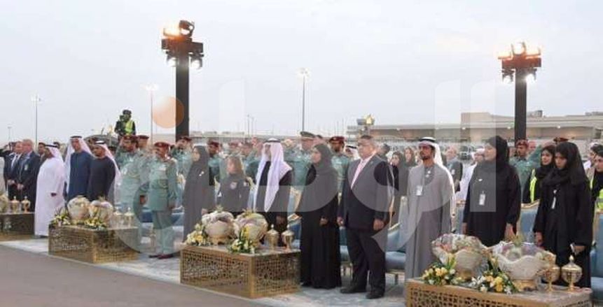 بالصور| مطار أبوظبي يشهد احتفالية ضخمة لاستقبال «شعلة» الأولمبياد الخاص