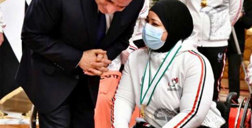 كواليس حديث فاطمة عمر أسطورة البارالمبية مع الرئيس السيسي: بستمد القوة منكم