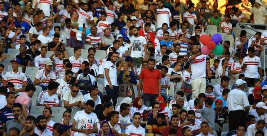 خناقة بين جماهير الزمالك وأهلي طرابلس في المقصورة بعد هدف التعادل