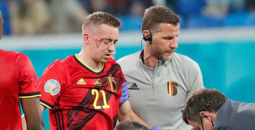 بعد إصابته ضد روسيا.. لاعب بلجيكا خارج يورو 2020