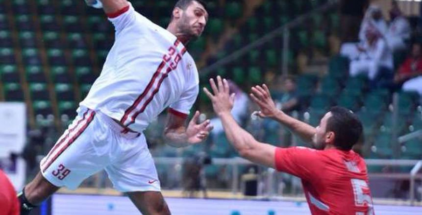 سبورتنج يتقدم على الزمالك 17- 14 في الشوط الأول بنهائي بطولة أفريقيا لليد