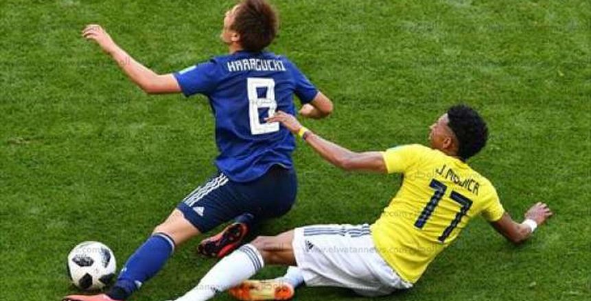 بالفيديو| كولومبيا بـ10 لاعبين تفرض تعادلا مثيرا على اليابان في الشوط الأول