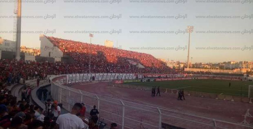 بالصور| جماهير «اتحاد العاصمة» تملأ مدرجات «8 مايو» قبل مواجهة «المصري»
