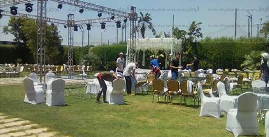بالصور| استعدادات حفل خطوبة شقيق «صلاح» بطنطا