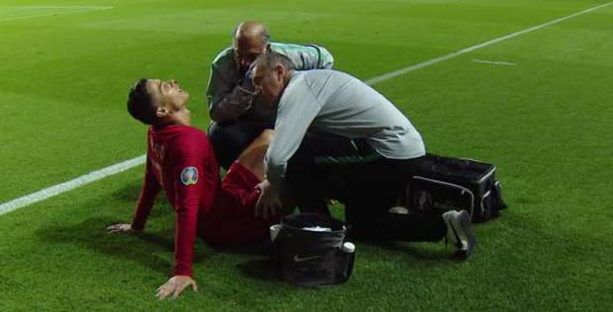 رونالدو يغادر مباراة البرتغال وصربيا مصابًا