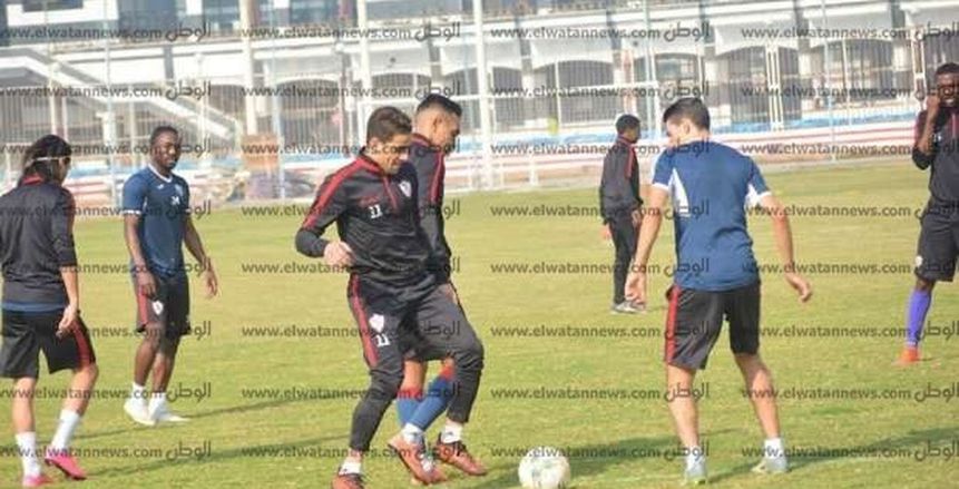 معتمد جمال يتواجد في مران الزمالك