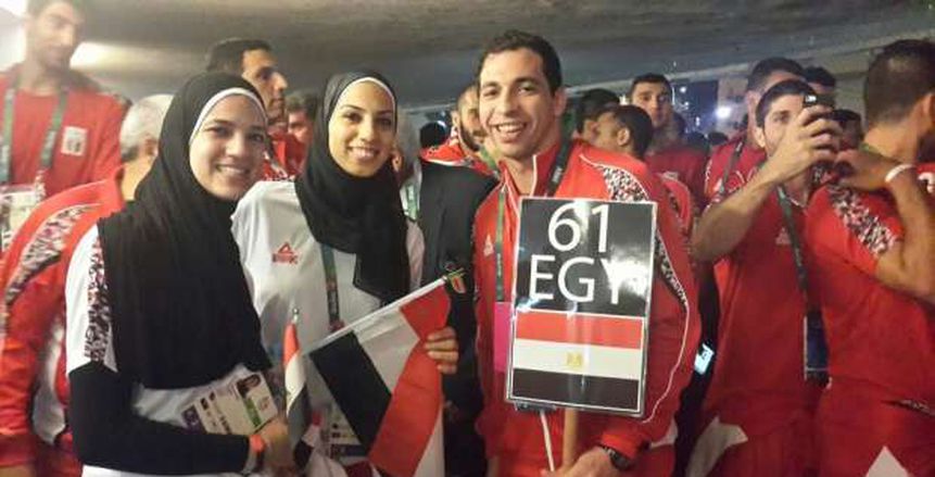 أحمد الأحمر يستعد لرفع العلم المصري في حفل افتتاح الأولمبياد