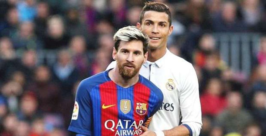 بالصور| على طريقة ميسي .. رونالدو يرفع قميصه في وجه جماهير برشلونة