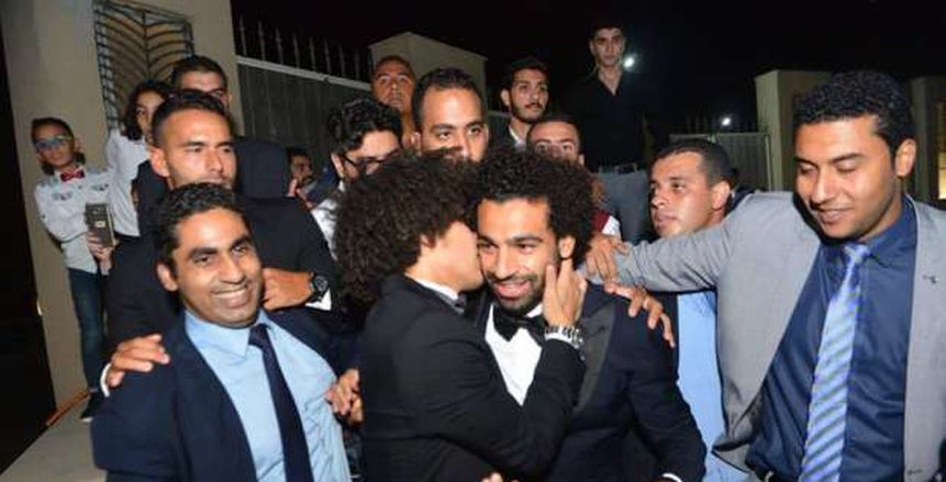 بالصور| محمد صلاح في حفل زفاف حسين السيد