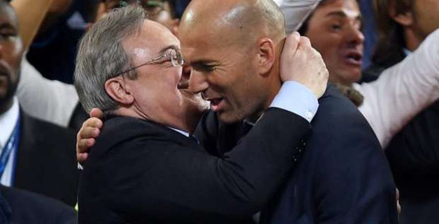 رئيس ريال مدريد يجدد الثقة في «زيدان» ويؤكد «الأصلح لهذا المنصب»