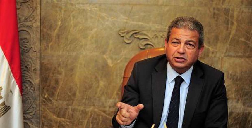 وصول وزير الرياضة لحضور مباراة مصر وبولندا بختام دور المجموعات من مونديال شباب الطائرة